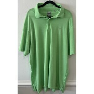 Callaway Logo Golf Polo Shirt Men's Size 2XL Short Sleeve Opti-Dri Green